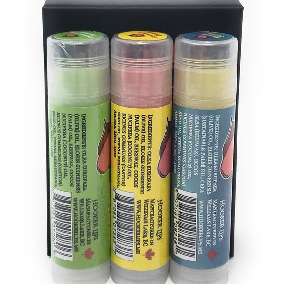 Hooker Lips Luxury Lip Balm Party Drinks IV Variety 3 Pack - Picture 2 of 3